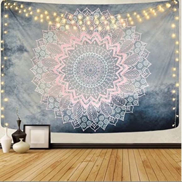 Grey and Pink Tapestry - Picture 2 of 2